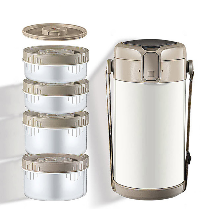 Hộp cơm giữ nhiệt 4 ngăn inox y tế 316 an toàn CZT7001