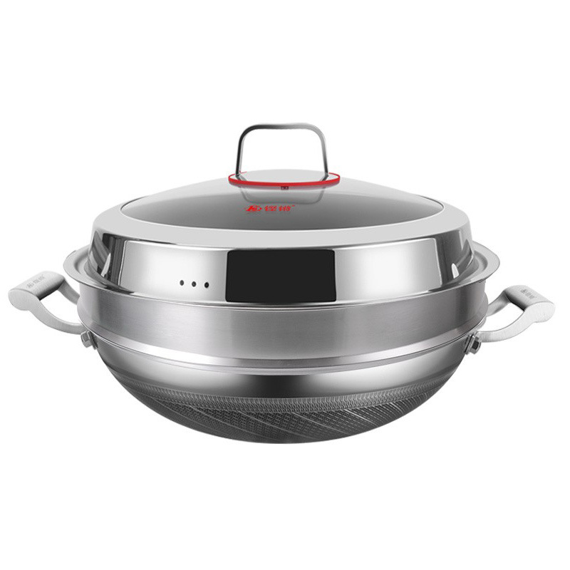 Chảo bầu inox y tế 316 cao cấp vân tổ ong chống dính JBZG316