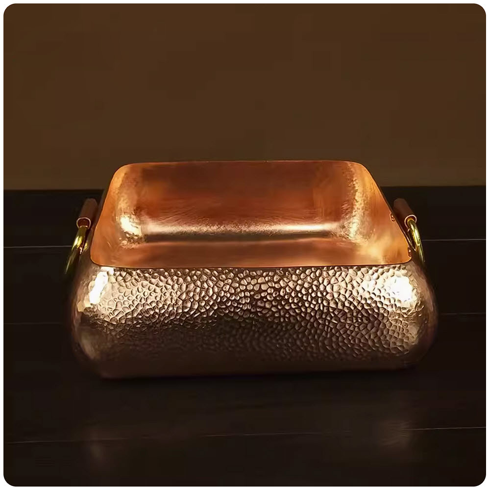Nồi lẩu đồng đỏ cao cấp handmade phong cách vintage DSTY123
