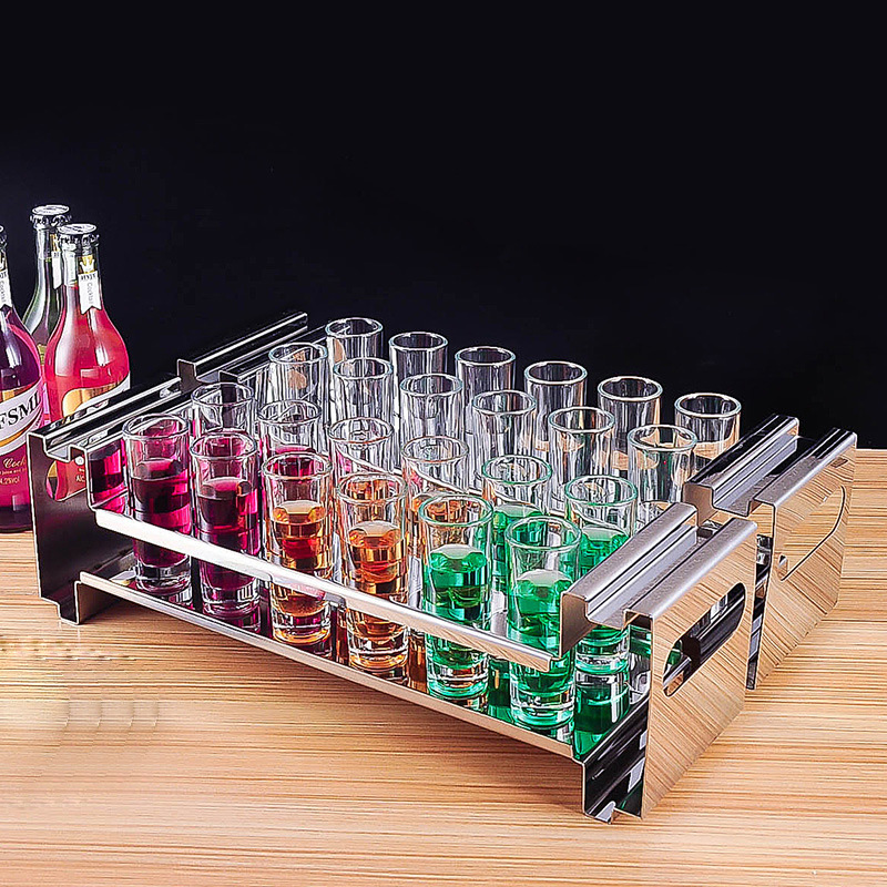 Đế trưng chai rượu có đèn led cho Bar Nhà Hàng HJ002