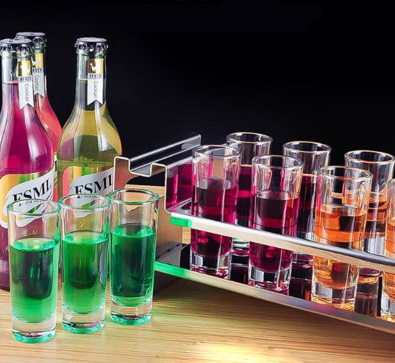 Đế trưng chai rượu có đèn led cho Bar Nhà Hàng HJ002