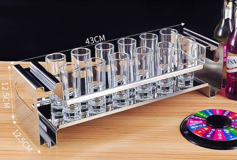 Đế trưng chai rượu có đèn led cho Bar Nhà Hàng HJ002