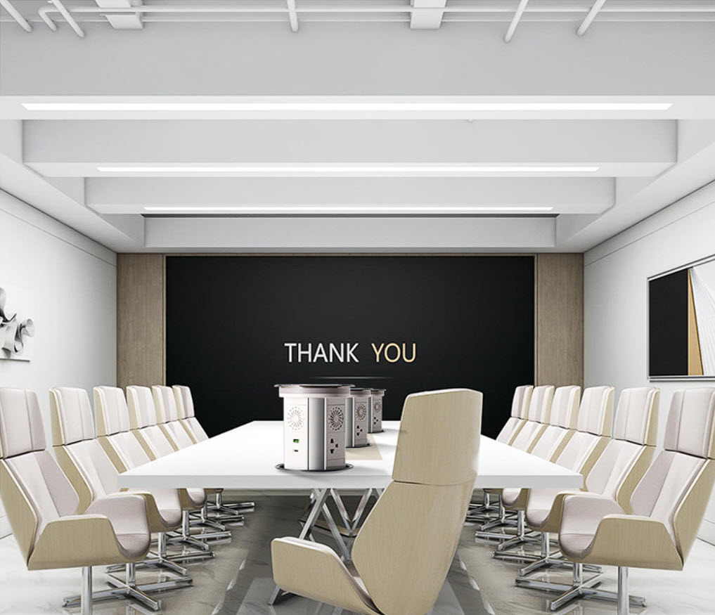 Ổ cắm âm bàn trượt tự động có sạc không dây cao cấp SNZE01