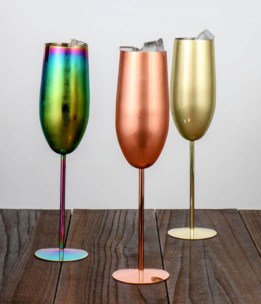 Ly uống champagne inox 304 280ml BMT0128