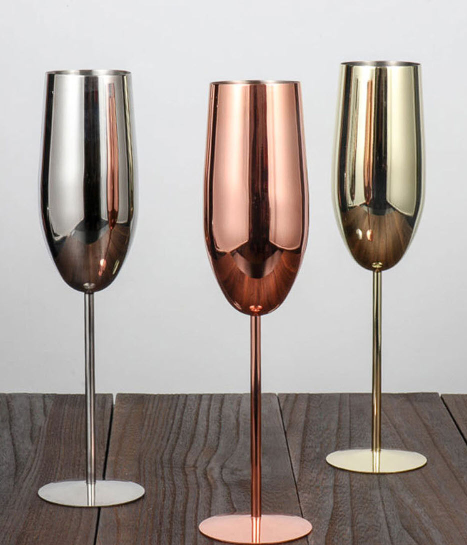 Ly uống champagne inox 304 280ml BMT0128