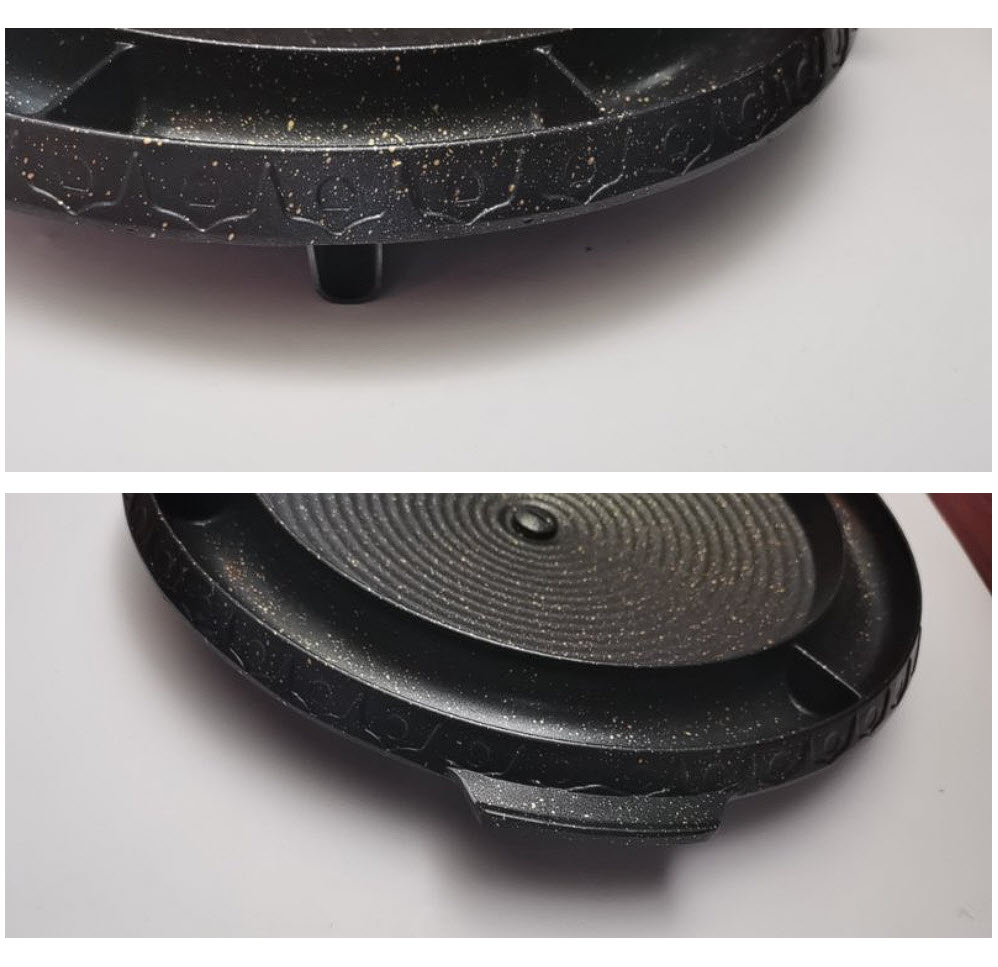 Chảo nướng sốt phô mai 5 ngăn 36.5cm phủ đá Maifan KS360