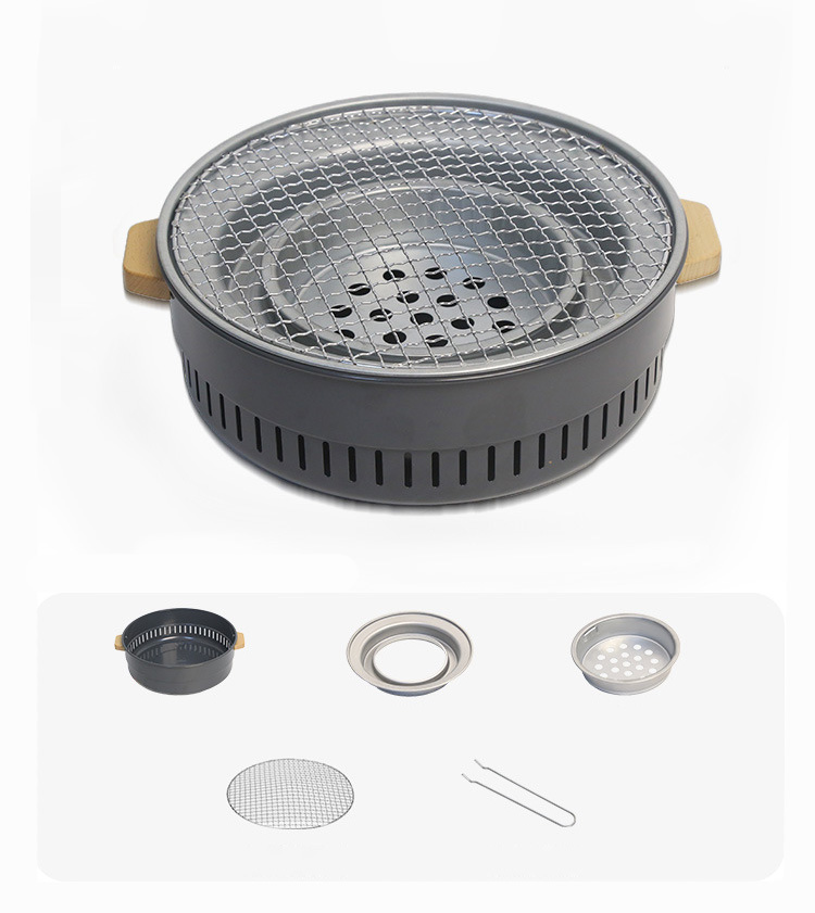 Bếp nướng than hoa để bàn 30cm cho nhà hàng và mang du lịch TY011