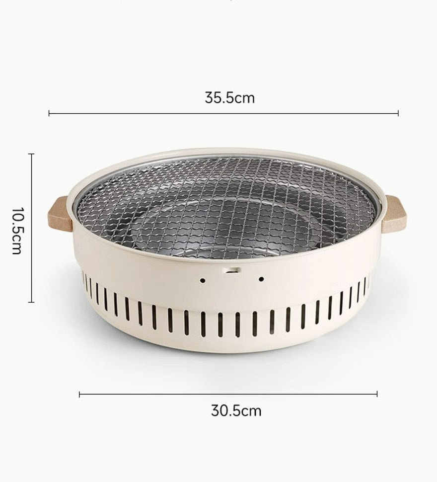 Bếp nướng than hoa để bàn 30cm cho nhà hàng và mang du lịch TY011