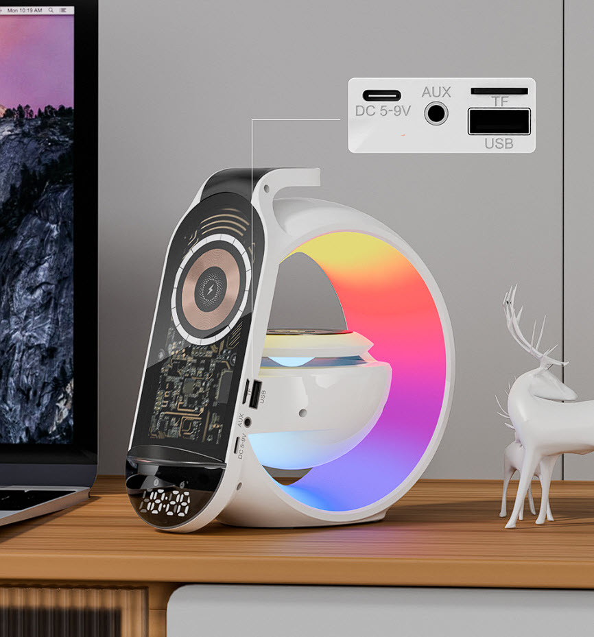 Đế sạc không dây điện thoại đồng hồ tai nghe kèm loa bluetooth GK-A1