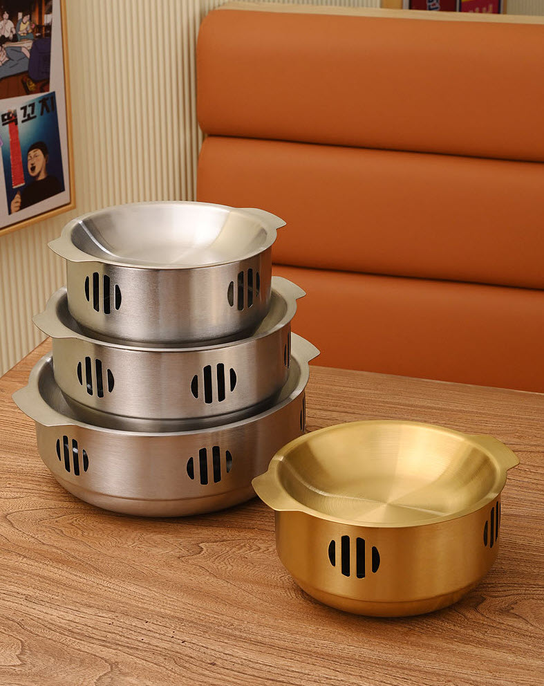 Bộ chảo bếp cồn inox 304 hâm nóng thức ăn đựng tôm hùm cua hấp lagu sườn cây C5415