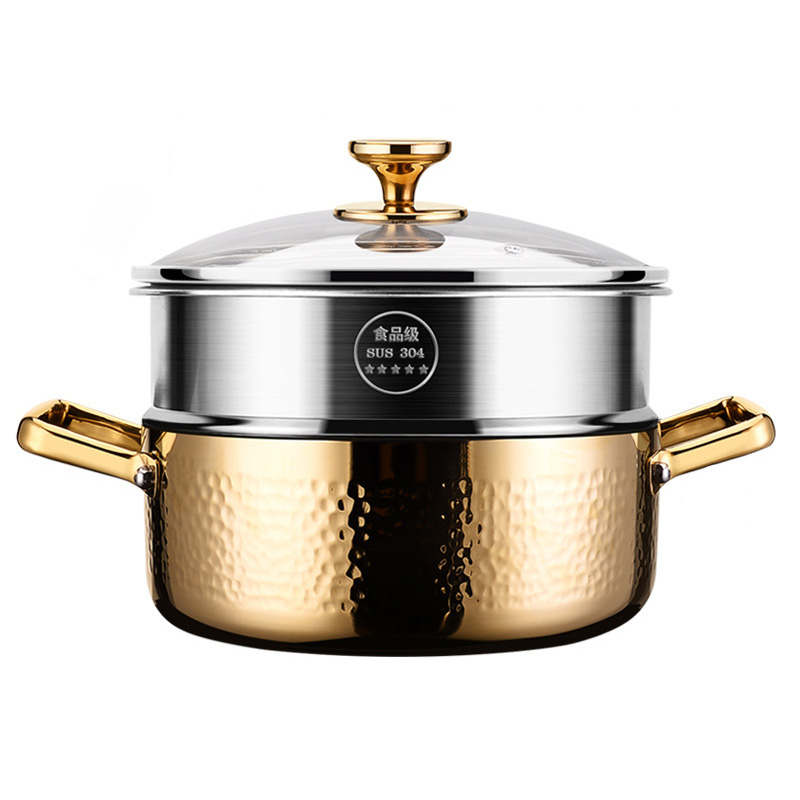 Nồi inox y tế 316 cao cấp kèm vỉ hấp size 20-30cm KQTGA1