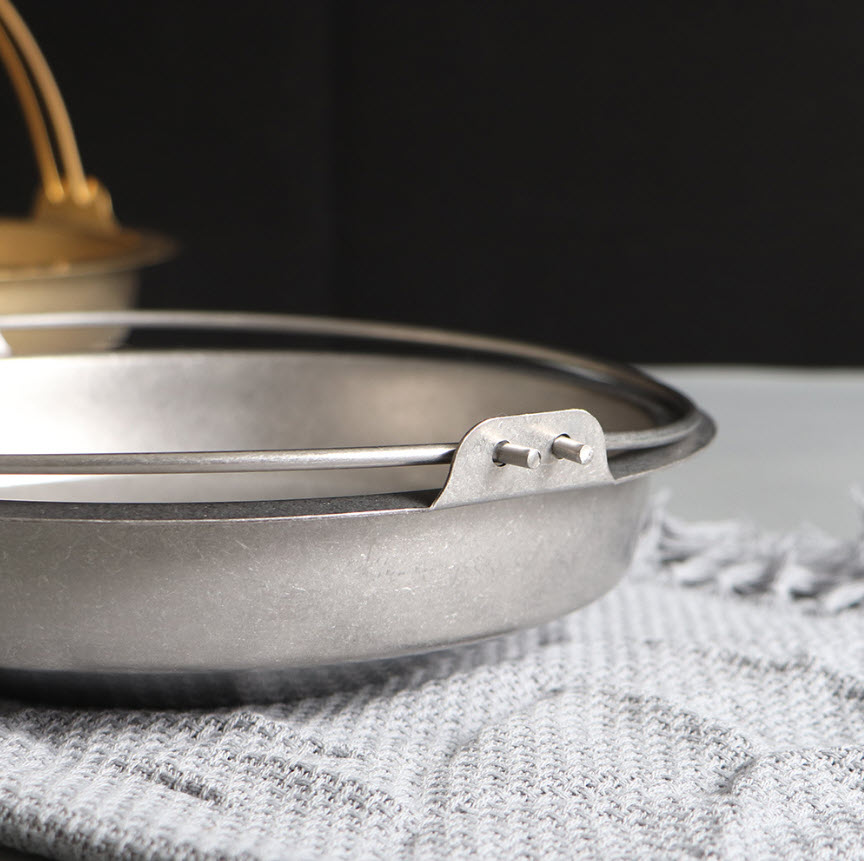 Nồi lẩu Sukiyaki vintage nồi đựng seafood inox 201 CCD019