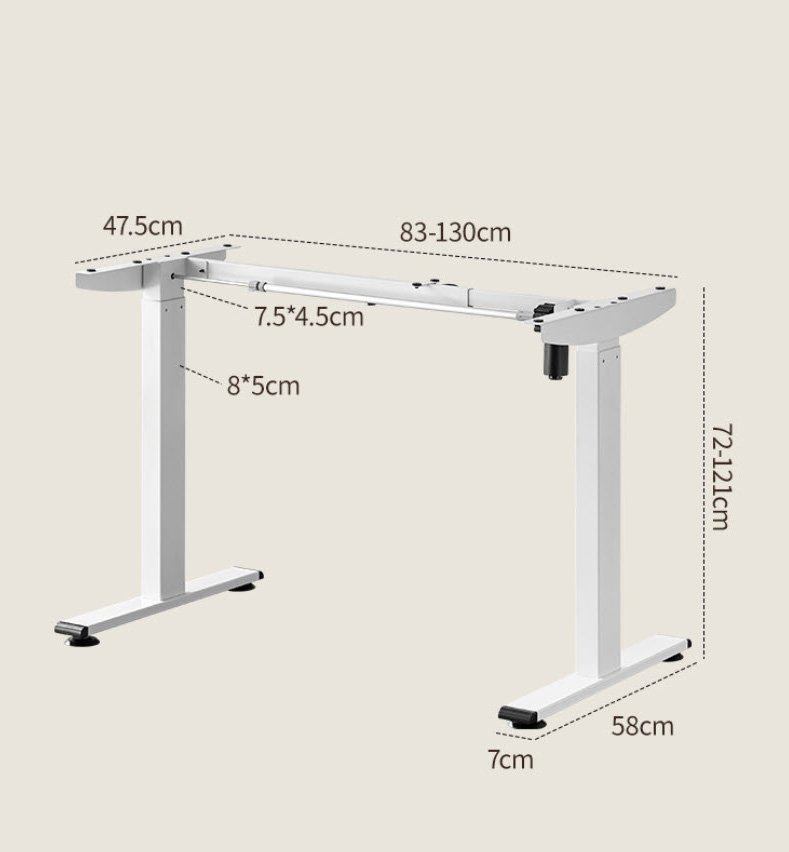 Chân bàn nâng hạ thông minh 1 động cơ cho mặt bàn 100~150cm chịu tải 80kg Boster B01