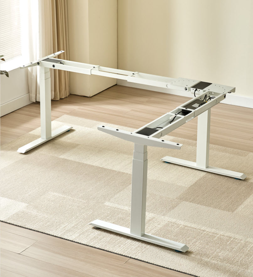 Chân bàn nâng hạ thông minh chữ L có thể tùy chỉnh góc 3 động cơ chịu tải 100kg Boster B16