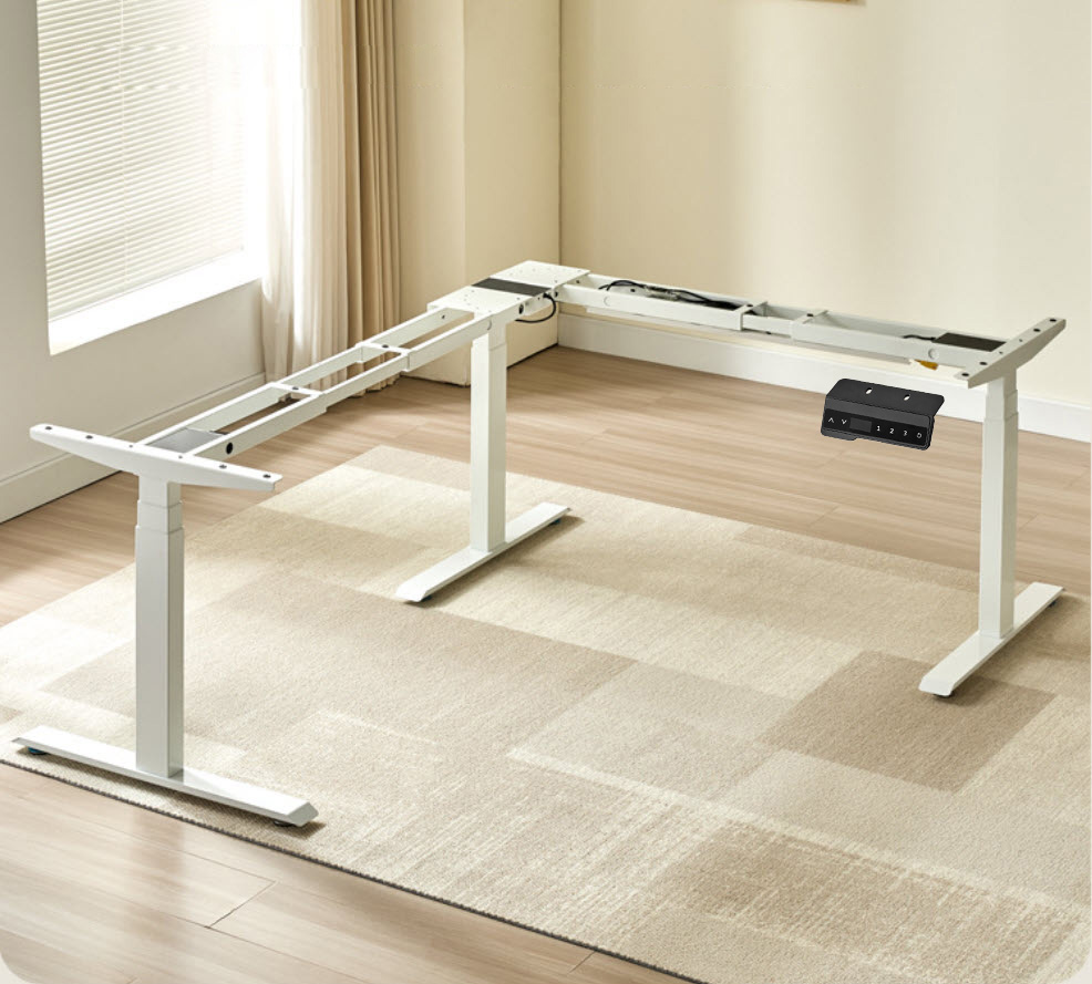 Chân bàn nâng hạ thông minh chữ L có thể tùy chỉnh góc 3 động cơ chịu tải 100kg Boster B16