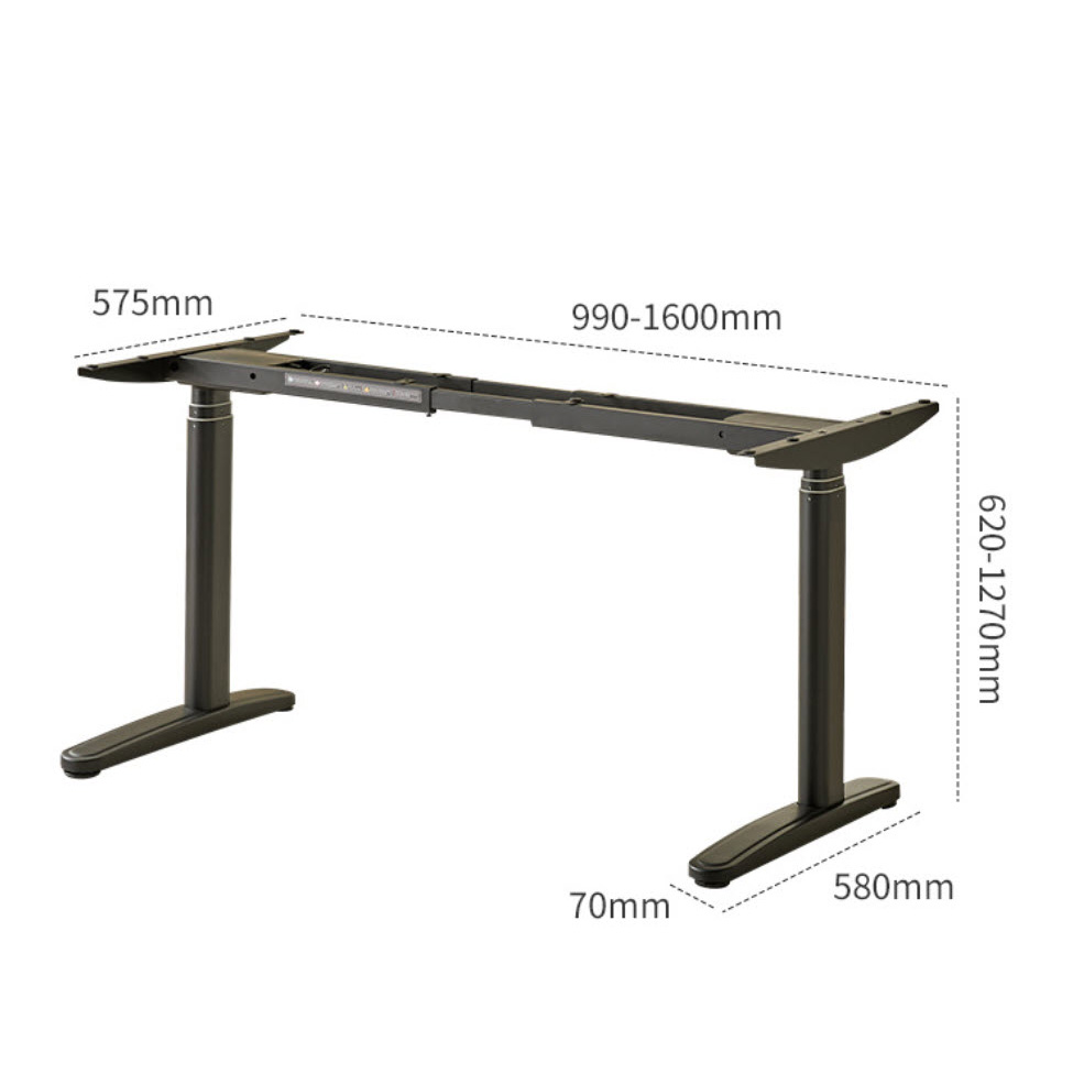 Chân bàn nâng hạ thông minh 2 động cơ cho mặt bàn 120~220cm chịu tải 120kg Boster B05