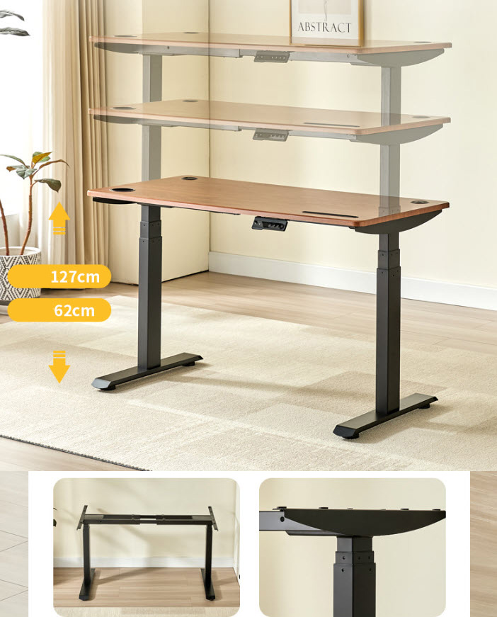 Chân bàn nâng hạ thông minh 2 động cơ cho mặt bàn 120~220cm chịu tải 120kg Boster B03