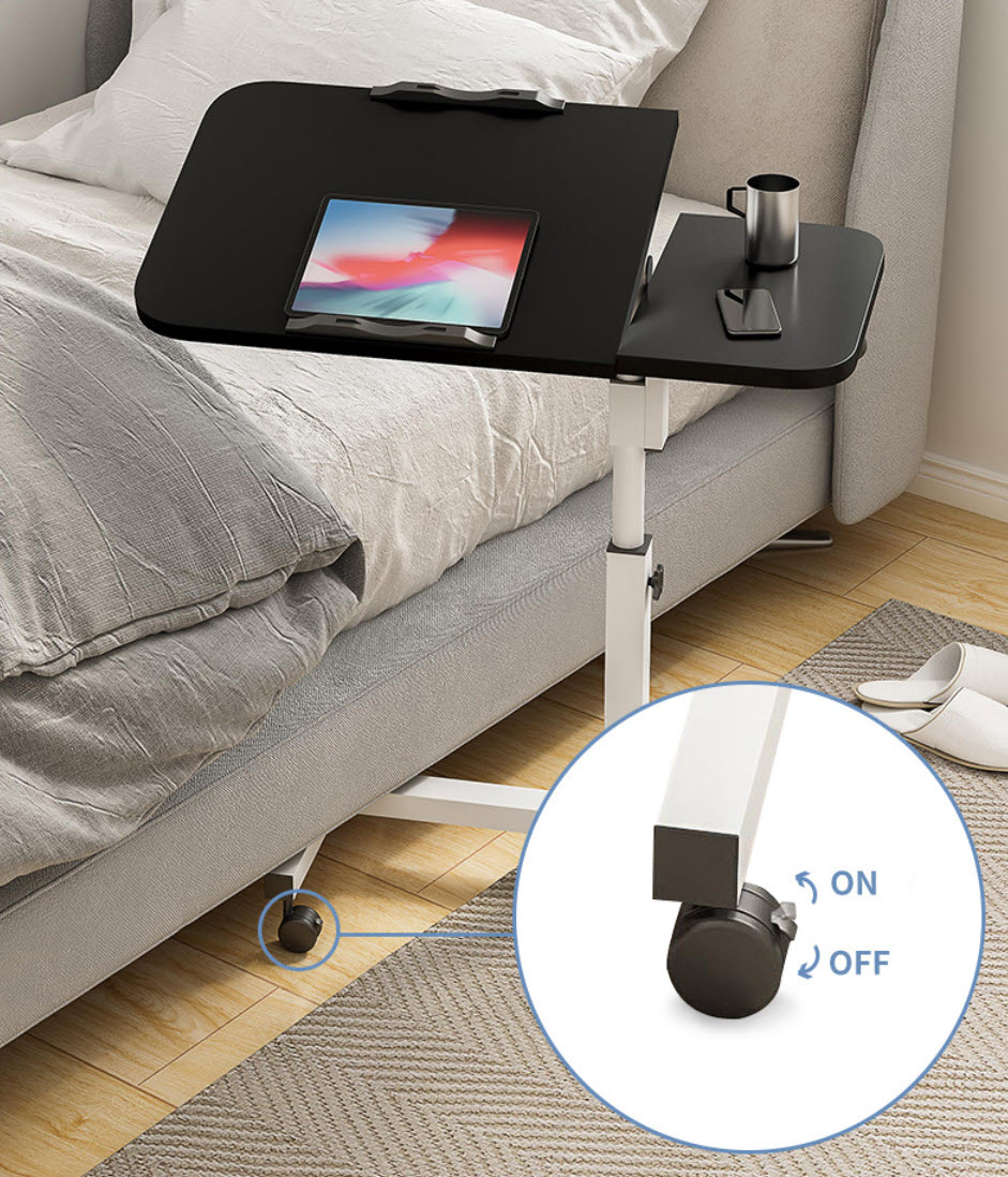 Bàn làm việc di động 40x60 điều chỉnh góc nghiêng bàn máy tính di động nâng hạ thông minh LXT305