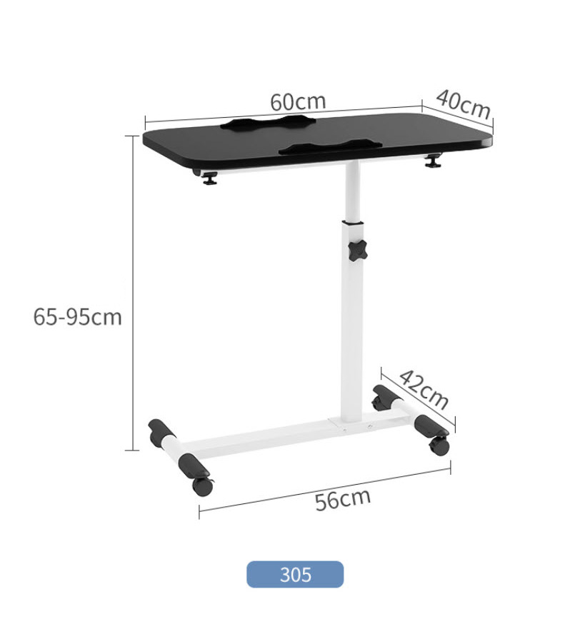 Bàn làm việc di động 40x60 điều chỉnh góc nghiêng bàn máy tính di động nâng hạ thông minh LXT305