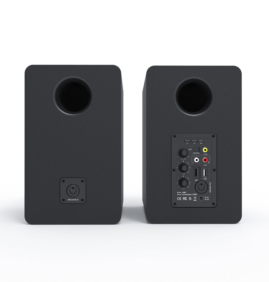 Loa booksheft chủ động 6.5inch 120W Bestisan SR07 bluetooth 5.0 kết nối đa năng