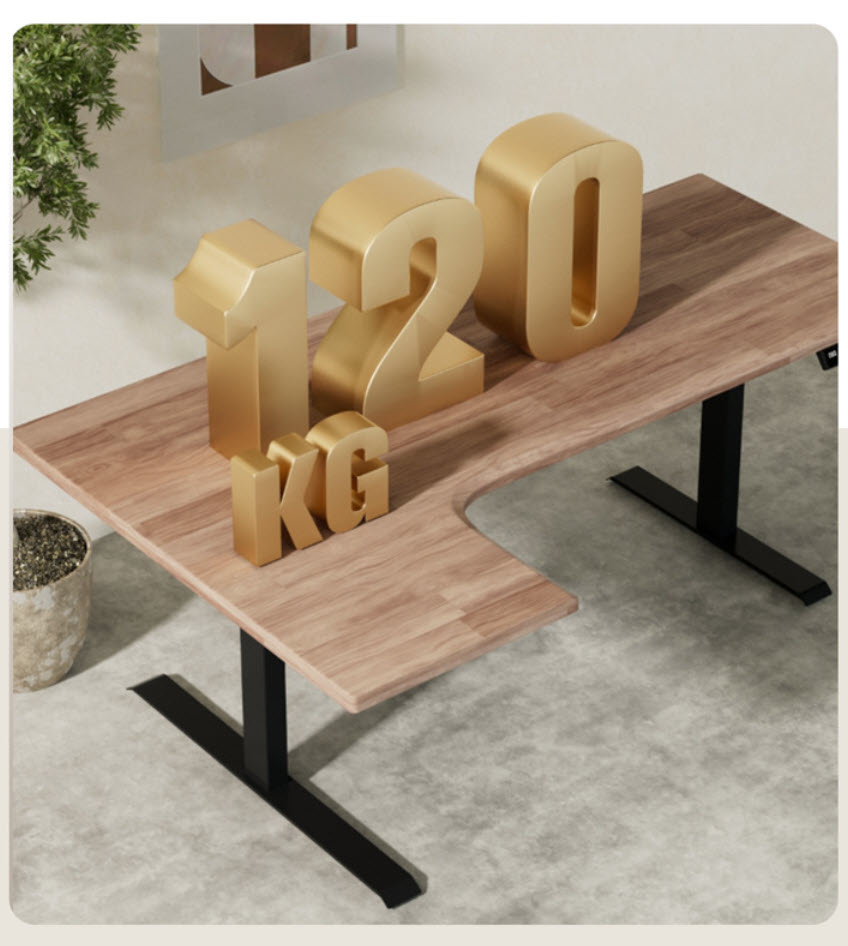 Chân bàn nâng hạ thông minh 2 động cơ cho mặt bàn L phù hợp 120~200cm Benein R22J-L2