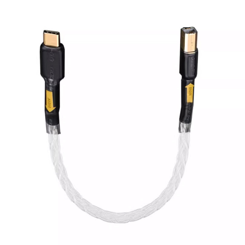 Cáp âm thanh C8 đồng đơn mạ bạc cáp OTG các chuẩn USB C-B, A-B, A-C, C-C