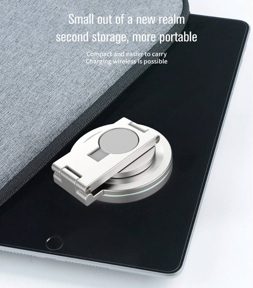 Đế sạc nhanh không dây chuẩn Qi2 3in1 HT015 23W có led viền