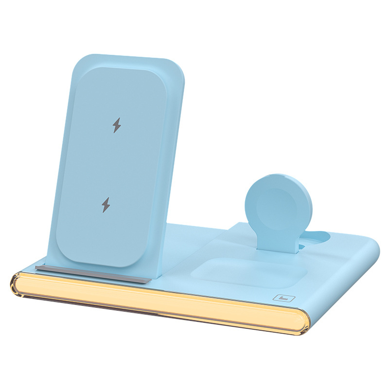 Đế sạc nhanh không dây 3in1 HT-C27 23W có đèn LED