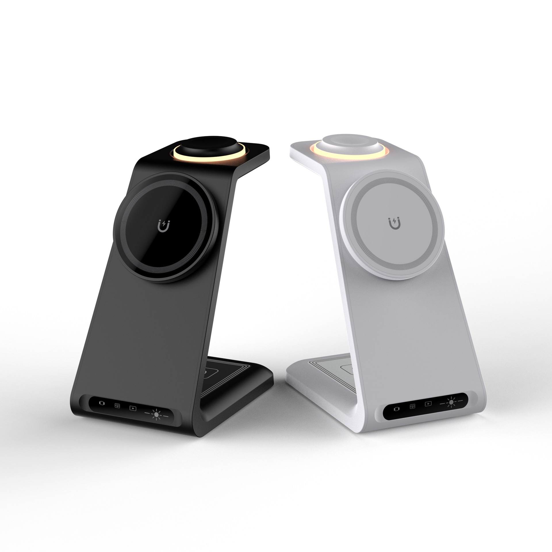 Đế sạc nhanh không dây từ tính 3in1 HT-C28 23W có đèn LED