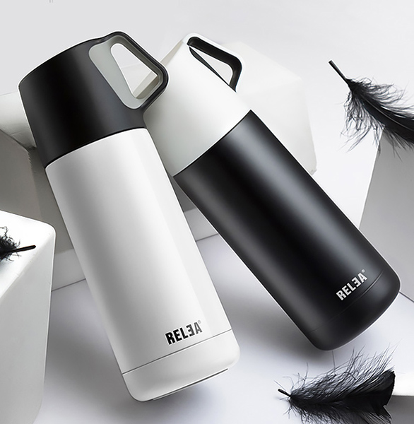 Bình giữ nhiệt Relea JV0502028, chất liệu inox 304, dung tích 350ml - 500ml.