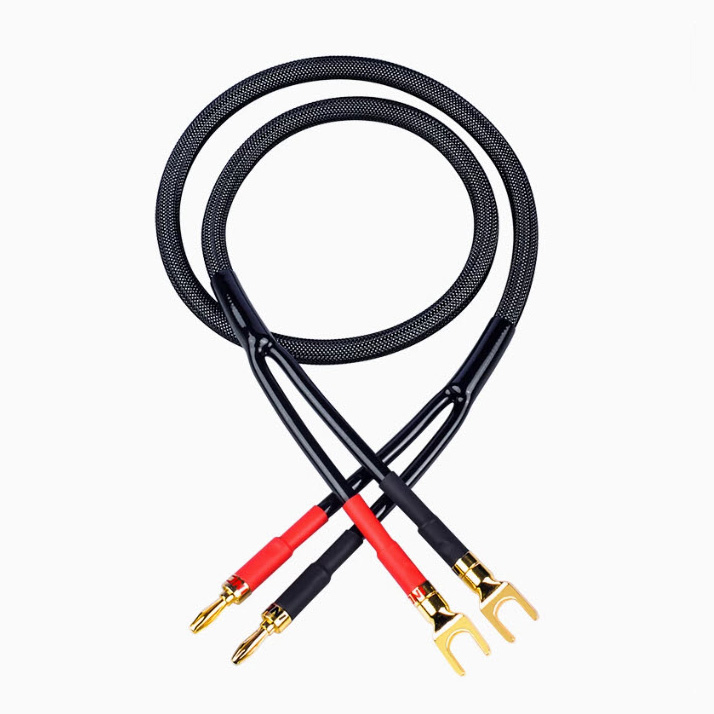 Cặp dây loa H1 INCK lõi đồng 5N jack mạ vàng lõi 2.5 đáp ứng 2000W