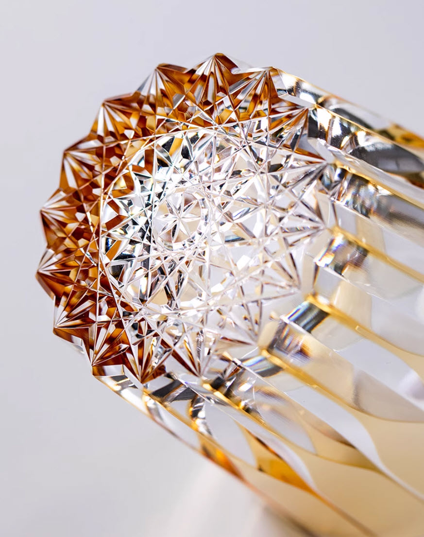 Ly whisky pha lê 330ml chế tác thủ công Edo Kiriko Vianasa VS3323