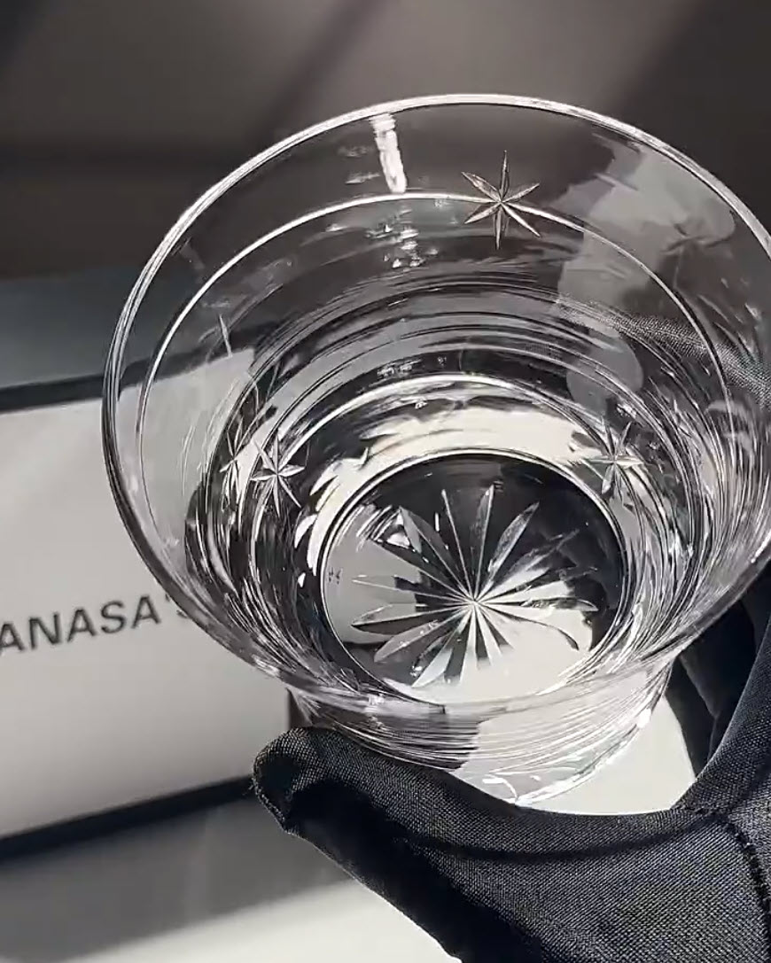 Ly whisky pha lê 260ml chế tác thủ công mẫu Star Track Vianasa VS565A