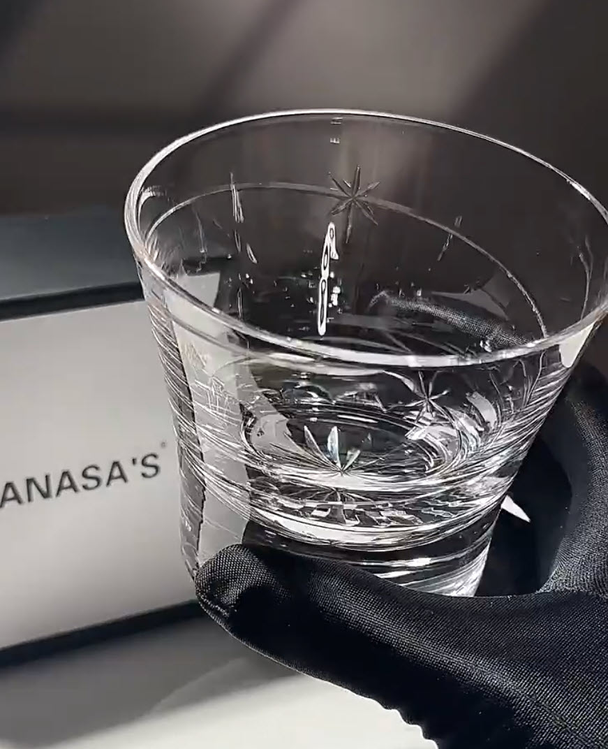 Ly whisky pha lê 260ml chế tác thủ công mẫu Star Track Vianasa VS565A