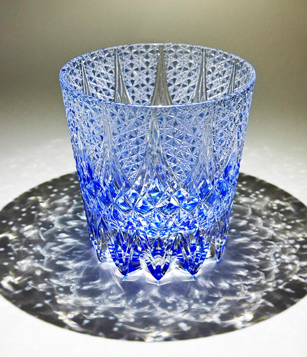 Ly whisky pha lê 330ml chế tác thủ công Edo Kiriko mẫu Eternal Star Vianasa VS3424