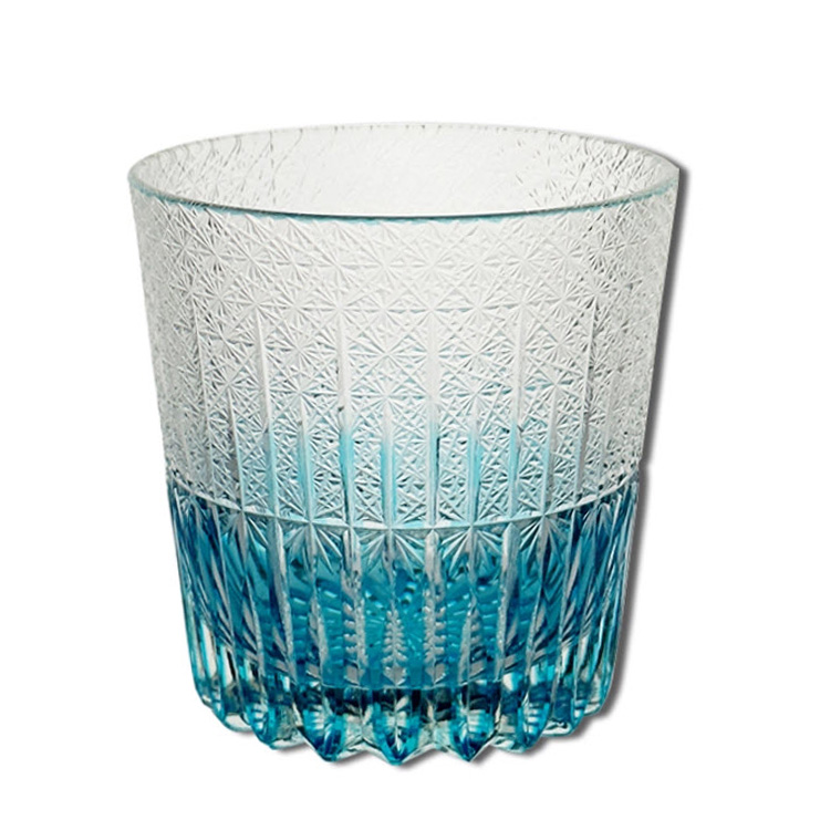 Ly wishky pha lê 330ml chế tác thủ công Edo Kiriko mẫu Northern Lights Vianasa VS3434B