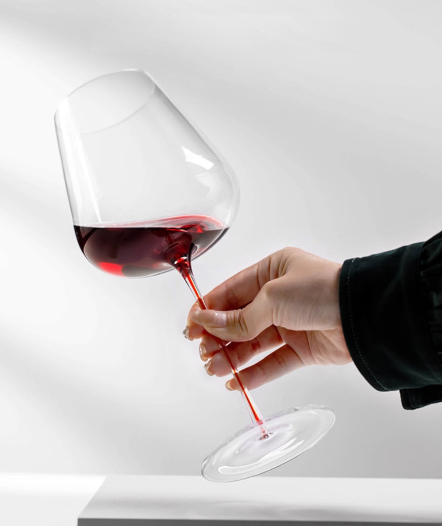 Ly vang pha lê chế tác thủ công mẫu Burgundy Vianasa EK1101