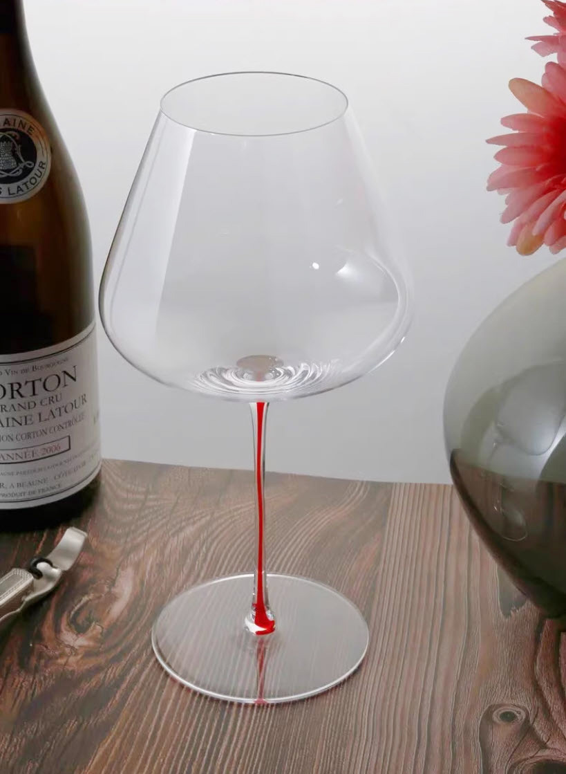 Ly vang pha lê chế tác thủ công mẫu Burgundy Vianasa EK1101