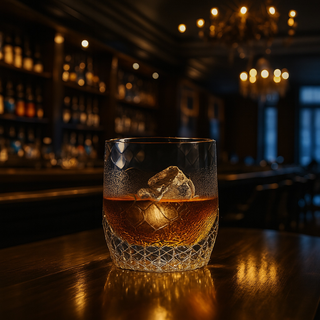 Ly wishky pha lê 260ml chế tác thủ công Edo Kiriko mẫu Snowflakes Vianasa VS42423