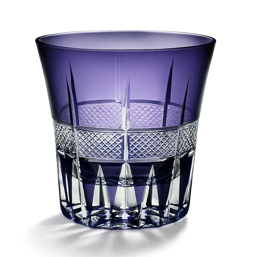 Ly wishky pha lê 260ml chế tác thủ công Edo Kiriko mẫu Fireworks Vianasa VS43234