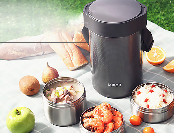 Hộp cơm giữ nhiệt 3 ngăn 2L Supor KF20H1