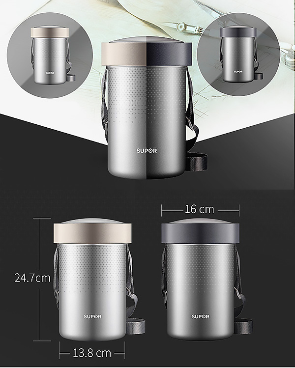 Hộp cơm giữ nhiệt 3 ngăn 2L Supor KF20H1