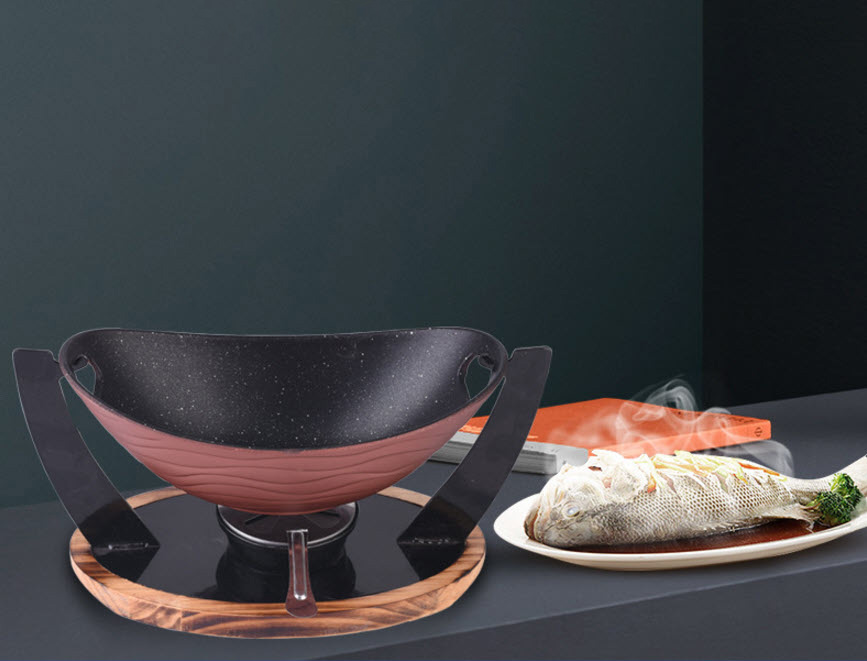 Bộ nồi hâm nóng thức ăn nồi lẩu khô phủ đá maifan NLG01