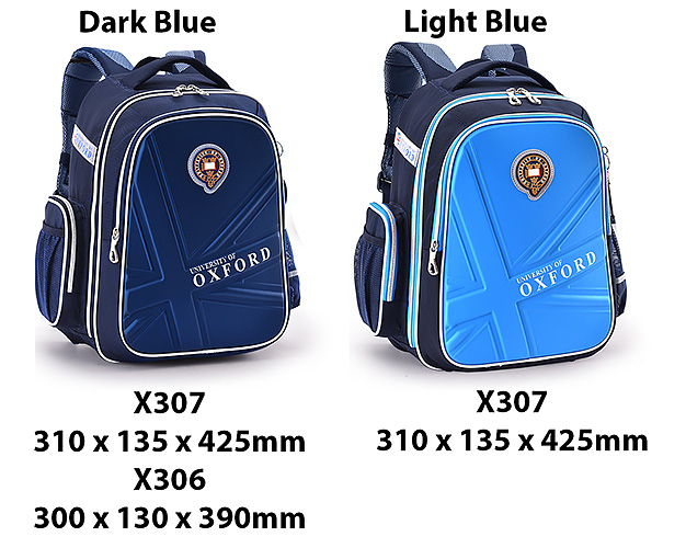 Balo cặp chống gù Oxford X217 chất liệu Polyester chống nước tốt, viền phản quang.