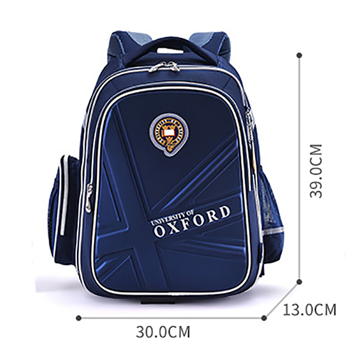 Balo cặp chống gù Oxford X217 chất liệu Polyester chống nước tốt, viền phản quang.