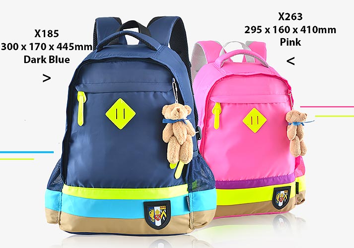 Balo cặp học sinh Oxford X185 chất liệu PES chống nước tốt.
