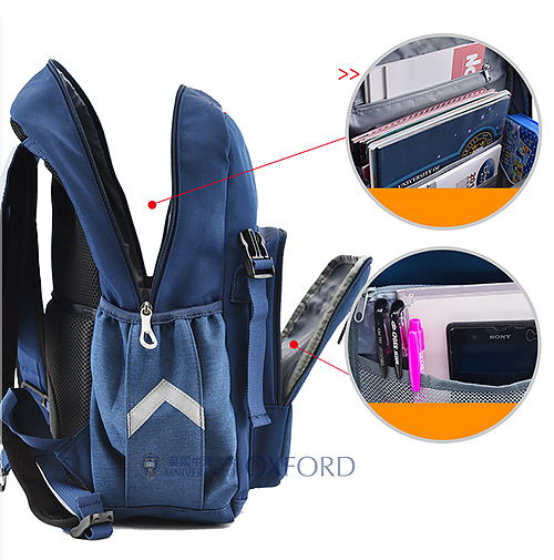 Balo cặp học sinh Oxford X283, chất liệu PES chống nước tốt.