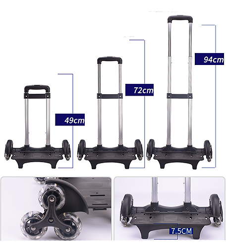 Balo kéo học sinh Oxford X427, chất liệu PES chống nước tốt.