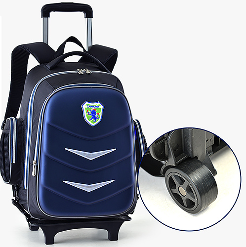 Balo kéo học sinh Oxford A008, chất liệu PES chống nước tốt, viền phản quang.