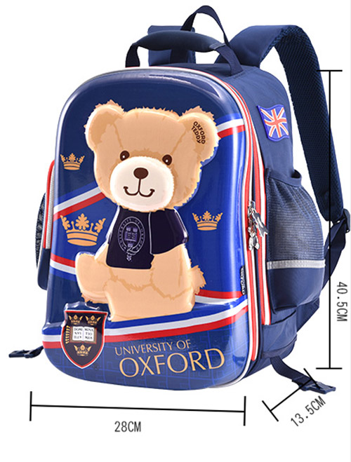 Balo kéo học sinh Oxford J055, chất liệu PES chống nước tốt, viền phản quang.